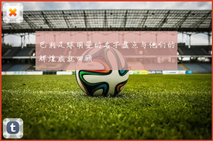 巴利足球明星的名字盘点与他们的辉煌成就回顾